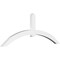 Ekena Millwork Archdale Architectural Grade PVC Gable Bracket, 108"W x 40 1/2"H x 4"D x 6"F, 9/12 Pitch GBP108X41X0406ARC00 - alternate 1